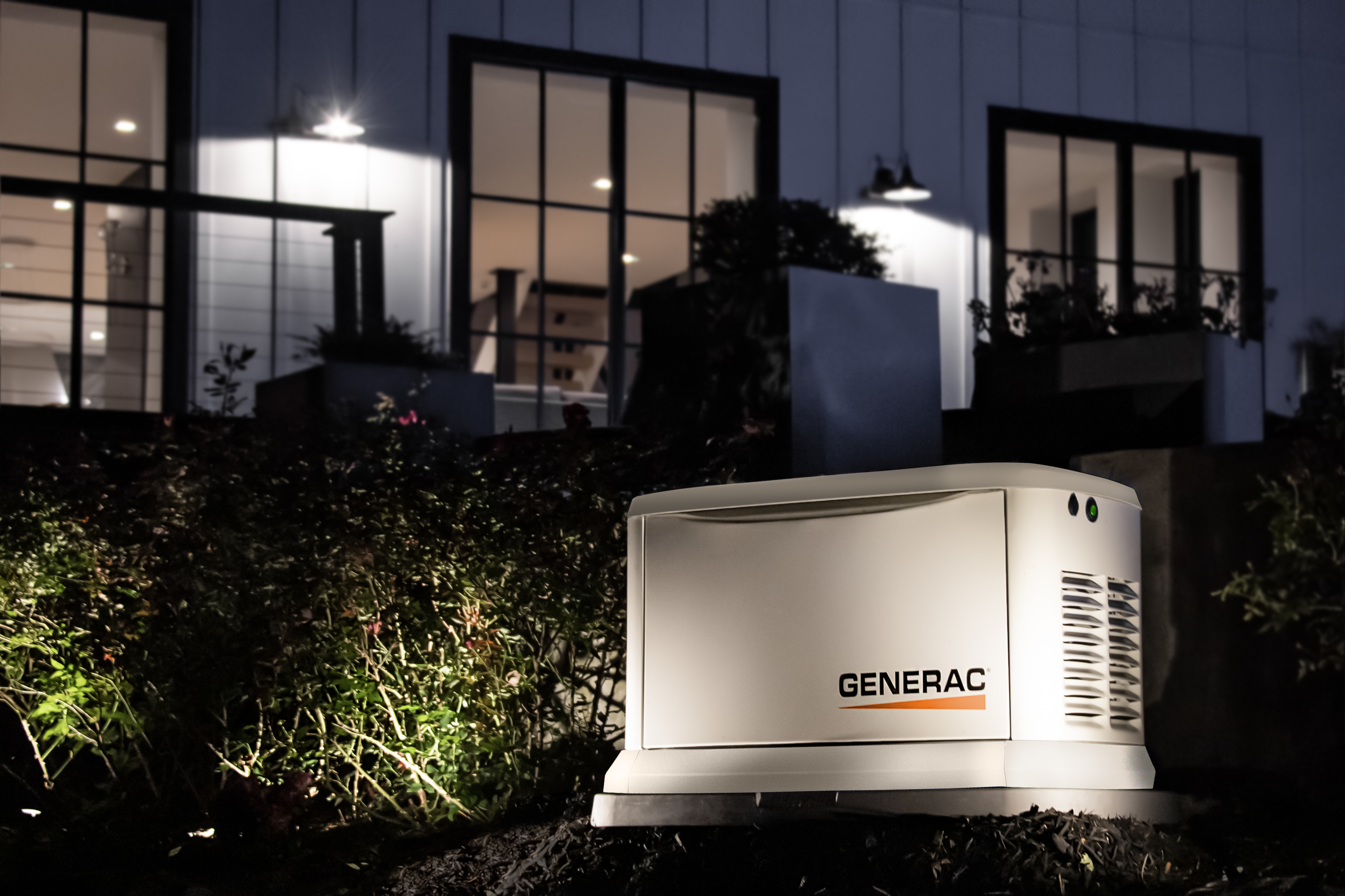 whole home standby generators protecting a family against tropical storms