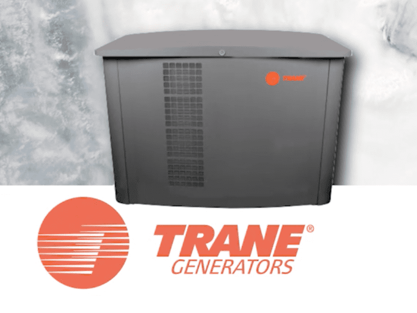 A well-maintained Trane generator installed by GenCo Generators at a Beaufort business.