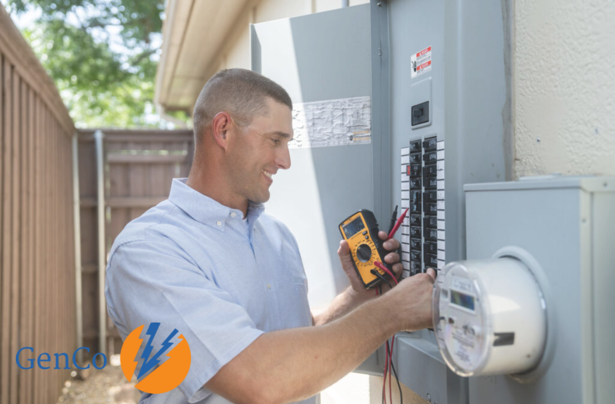 Electrical Panel Upgrade A licensed electrician inspecting a home’s electrical system after visible warning signs, ensuring safe power distribution and long-term reliability for the homeowner