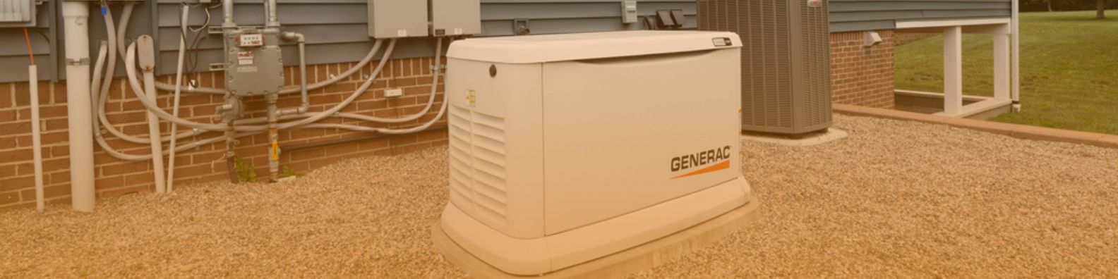 Comparison image showing inverter generators beside a whole house generator, helping homeowners understand how much power each system can realistically deliver.