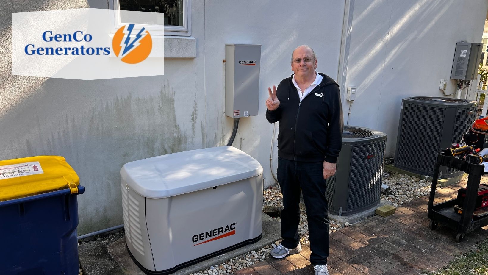 Happy Homeowner after a Generator Install Happy Homeowner in Florida after getting a Generac Generator 28kW installed by GenCo Generators